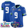 Seattle Seahawks 2025 Vapor Limited Jersey – NFC Champions Limited Patch – All Stitched – Royal – Kenneth Walker III Jersey