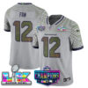 Seattle Seahawks 2025 Vapor Limited Jersey – NFC Champions Limited Patch – All Stitched – Wolf Gray – Fan Jersey