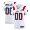 Women's New England Patriots Custom White Super Bowl LX Stitched Jersey