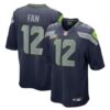 Youth Seattle Seahawks 12s College Navy Super Bowl LX Patch Game Jersey