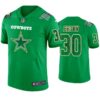 Anthony Brown Dallas Cowboys #30 Jersey St. Patricks Day Kelly Green Lucky Men
