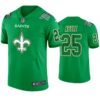 New Orleans Saints #25 Eli Apple Jersey St. Patricks Day Kelly Green Lucky Men