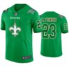 New Orleans Saints #23 Marshon Lattimore Jersey St. Patricks Day Kelly Green Lucky Men