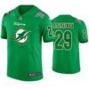 Miami Dolphins #29 Minkah Fitzpatrick Jersey St. Patricks Day Kelly Green Lucky Men