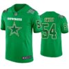 Jaylon Smith Dallas Cowboys #54 Jersey St. Patricks Day Kelly Green Lucky Men