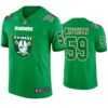 Oakland Raiders #59 Tahir Whitehead Jersey St. Patricks Day Kelly Green Lucky Men