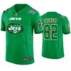 New York Jets #82 Jamison Crowder Jersey St. Patricks Day Kelly Green Mens