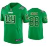 New York Giants #88 Evan Engram Jersey St. Patricks Day Kelly Green Lucky Men