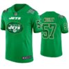 New York Jets #57 C.J. Mosley Jersey St. Patricks Day Kelly Green Mens