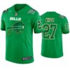 Buffalo Bills #27 TreDavious White Kelly Green St. Patricks Day Jersey Men