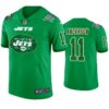 New York Jets #11 Robby Anderson Jersey St. Patricks Day Kelly Green Lucky Men