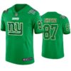 New York Giants #87 Sterling Shepard Jersey St. Patricks Day Kelly Green Lucky Men
