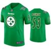 Pittsburgh Steelers #53 Maurkice Pouncey Jersey St. Patricks Day Kelly Green Mens
