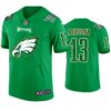 Philadelphia Eagles #13 Nelson Agholor Jersey St. Patricks Day Kelly Green Lucky Men