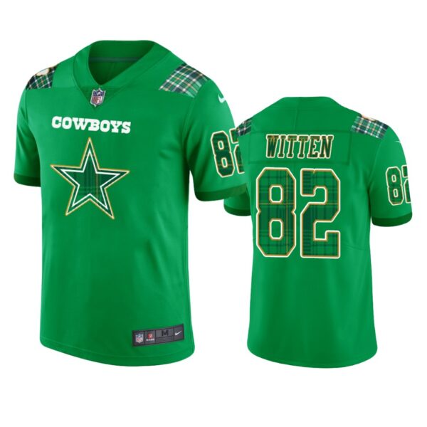 Cowboys Jason Witten St. Patricks Day Green Jersey Mens