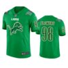 Lions Trey Flowers St. Patricks Day Kelly Green Jersey Mens