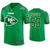 St. Patricks Day Kansas City Chiefs #53 Anthony Hitchens Jersey Kelly Green Men