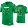 Tarik Cohen Chicago Bears #29 Jersey St. Patricks Day Kelly Green Lucky Men