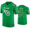 St. Patricks Day Tennessee Titans #84 Corey Davis Jersey Kelly Green Men