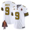 Drew Brees #9 New Orleans Saints White Jersey - All Stitched