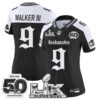 WoSeattle Seahawks Walker III Super Bowl LX & 50th Patch" Vapor Limited Jersey - Gothic Edition - All Stitched - Alternate