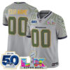 Seattle Seahawks "Super Bowl LX & 50th Patch" Gold Trim Vapor Limited Custom Jersey - All Stitched - Wolf Gray