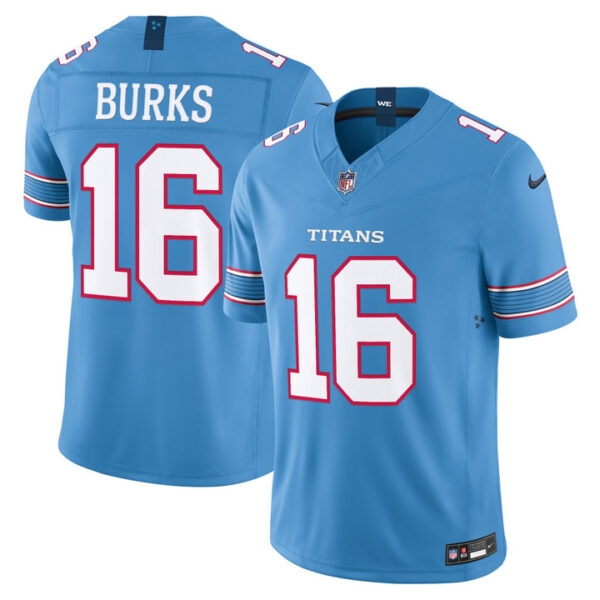 Treylon Burks Tennessee Titans 2026 Vapor Limited Jersey - All Stitched - Light Blue