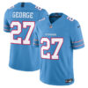 Eddie George Tennessee Titans 2026 Vapor Limited Jersey - All Stitched - Light Blue