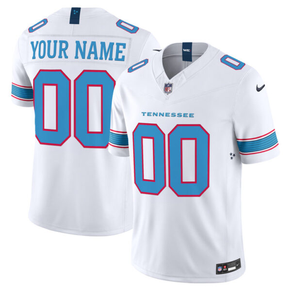 Tennessee Titans 2026 Vapor Limited Custom Jersey - All Stitched - White