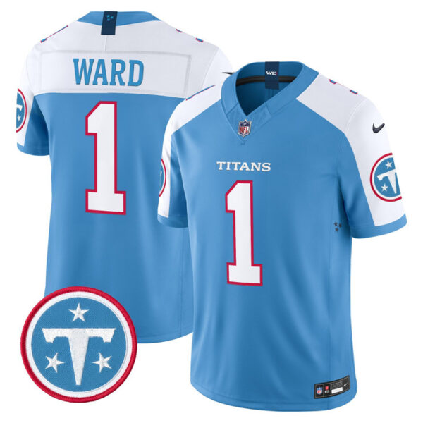 Cam Ward Tennessee Titans 2026 Vapor Limited Jersey - All Stitched - Blue Alternate
