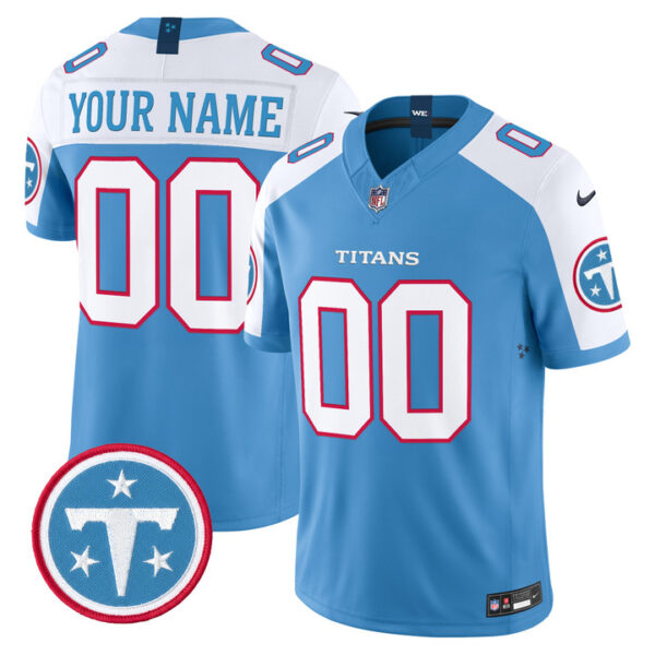 Tennessee Titans 2026 Vapor Limited Custom Jersey - All Stitched - Blue Alternate