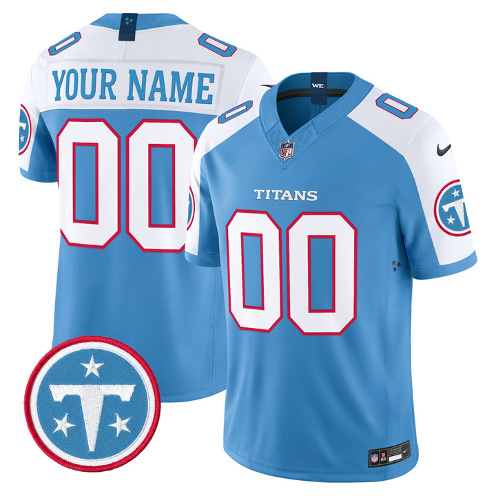 Tennessee Titans 2026 Vapor Limited Custom Jersey - All Stitched - Blue Alternate