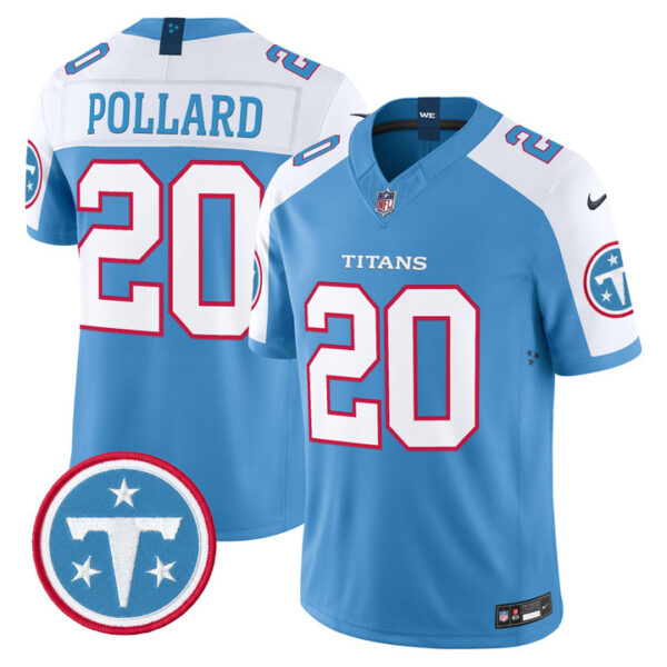 Tony Pollard Tennessee Titans 2026 Vapor Limited Jersey - All Stitched - Blue Alternate
