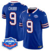 Men's Bradley Chubb Buffalo Bills 1973 - 2025 Farewell Season Patch Vapor Limited Jersey - All Stitched - Royal
