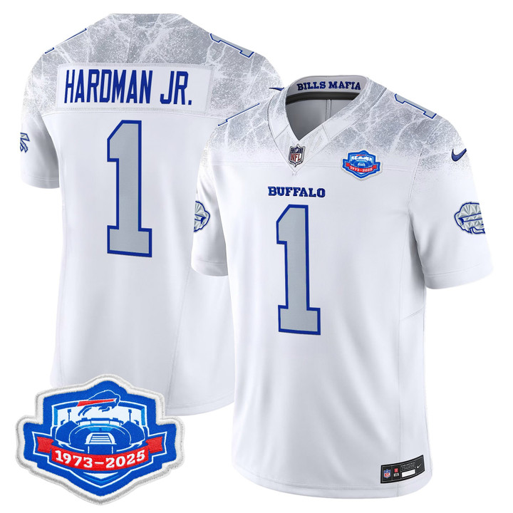 Mecole Hardman Jr. Buffalo Bills 1973 - 2025 Farewell Season Patch Vapor Limited Jersey - All Stitched - Rivalries