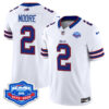 DJ Moore Buffalo Bills 1973 - 2025 Farewell Season Patch Vapor Limited Jersey - All Stitched - White