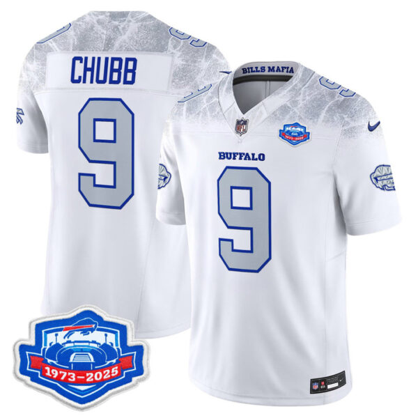 Bradley Chubb Buffalo Bills 1973 - 2025 Farewell Season Patch Vapor Limited Jersey - All Stitched - Rivalries