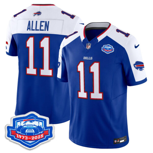 Kyle Allen Buffalo Bills 1973 - 2025 Farewell Season Patch Vapor Limited Jersey - All Stitched - Royal Alternate