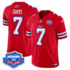 Ray Davis Buffalo Bills 1973 - 2025 Farewell Season Patch Vapor Limited Jersey - All Stitched - Red