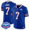 Ray Davis Buffalo Bills 1973 - 2025 Farewell Season Patch Vapor Limited Jersey - All Stitched - Royal