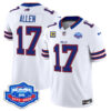 Josh Allen Buffalo Bills 1973 - 2025 Farewell Season Patch Vapor Limited Jersey - All Stitched - White