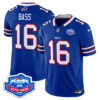 Tyler Bass Buffalo Bills 1973 - 2025 Farewell Season Patch Vapor Limited Jersey - All Stitched - Royal