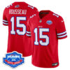 Greg Rousseau Buffalo Bills 1973 - 2025 Farewell Season Patch Vapor Limited Jersey - All Stitched - Red