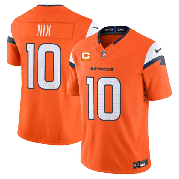Bo Nix Denver Broncos 2026 Vapor Limited Jersey - All Stitched - Orange