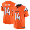 Courtland Sutton Denver Broncos 2026 Vapor Limited Jersey - All Stitched - Orange