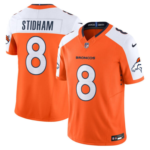 Jarrett Stidham Denver Broncos 2026 Vapor Limited Jersey - All Stitched - Orange Alternate