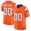 Denver Broncos 2026 Vapor Limited Custom Jersey - All Stitched - Orange
