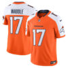 Jaylen Waddle Denver Broncos 2026 Vapor Limited Jersey - All Stitched - Orange Alternate
