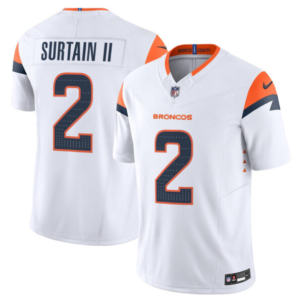 Patrick Surtain II Denver Broncos 2026 Vapor Limited Jersey - All Stitched - White