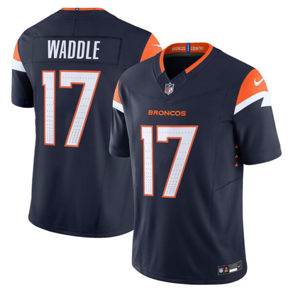 Jaylen Waddle Denver Broncos 2026 Vapor Limited Jersey - All Stitched - Navy